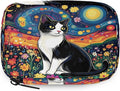 Oli Painting Cat Flowers Pill Organizer Travel Medicine Case by Unknown