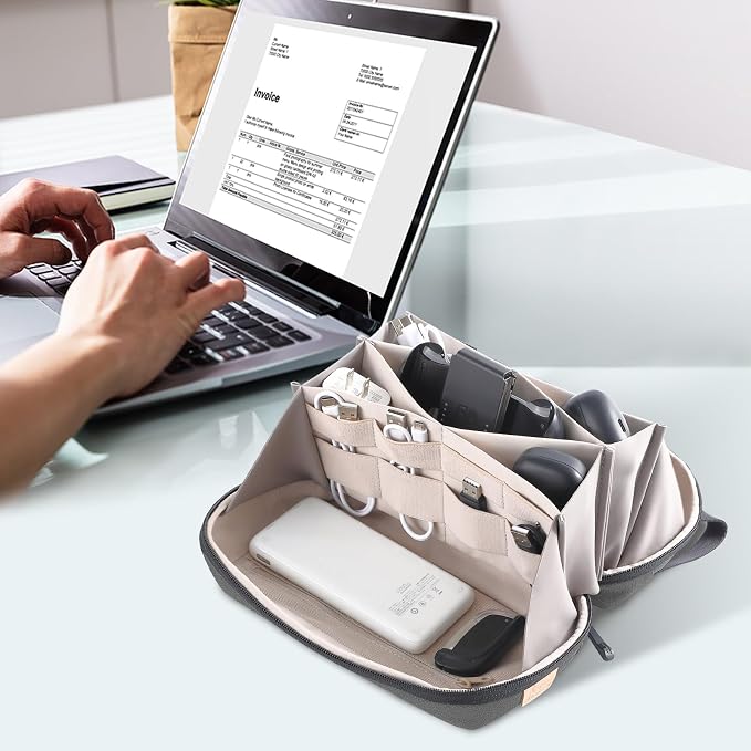 Electronic Organizer Travel Case Bag - Image 6