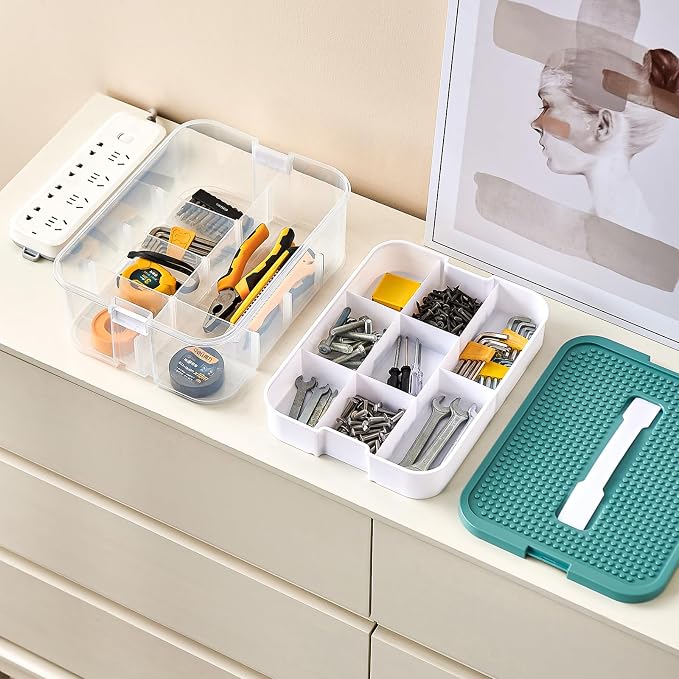 Plastic Stackable Organizer Storage Case - Image 5