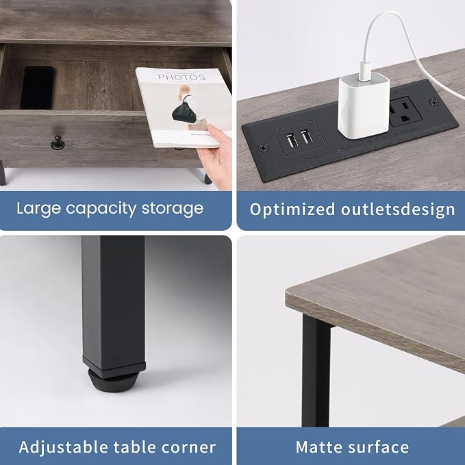 3 Wooden Drawers Nightstand, 27 Inch Wide Night Stand Set 2 - Image 4
