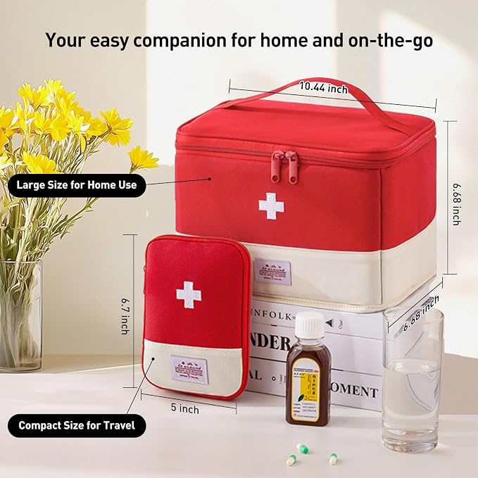 Medication Organizer Storage Bag, Large Capacity Portable Pill Bottle Organizer - Image 7