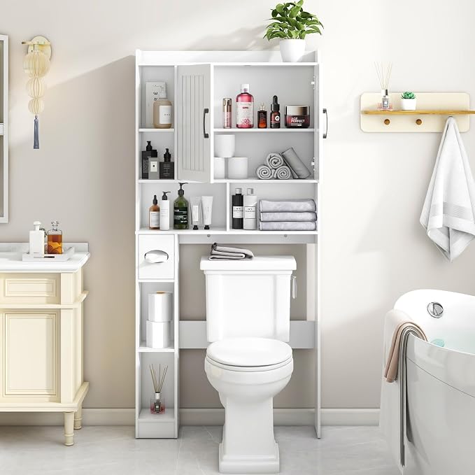 Over The Toilet Storage Cabinet, Farmhouse Storage Cabinet Over Toilet - Image 5