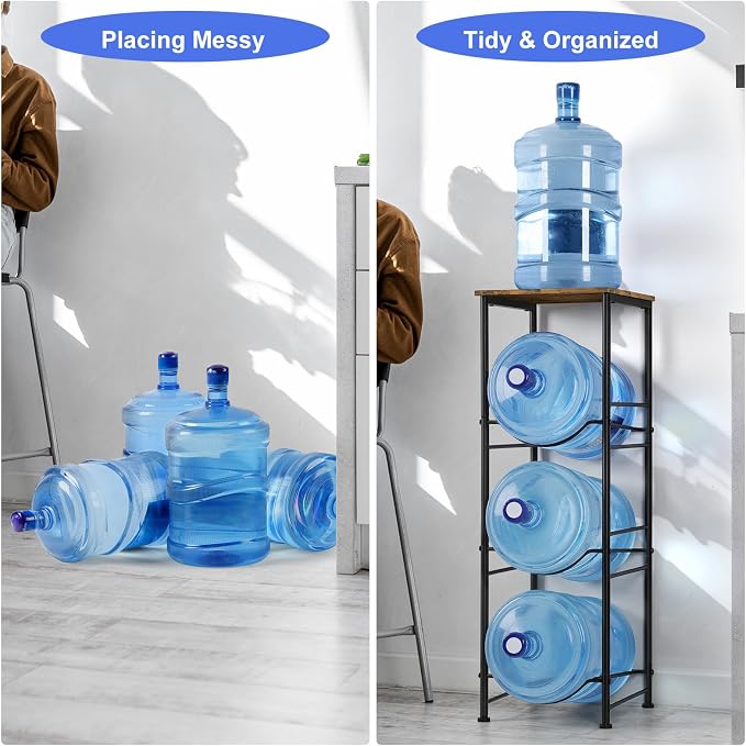 5 Gallon Water Bottle Jug Holder 3-Tier Water Bottle Holder Organizer - Image 5
