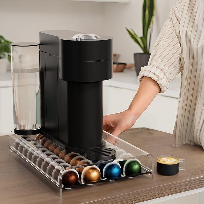 Storage Drawer for Nespresso Vertuo Coffee Pod Holder for Counter Acrylic - Image 2