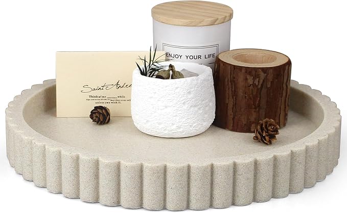 Decorative Coffee Table Tray, Modern Organizer by LINCHUAN