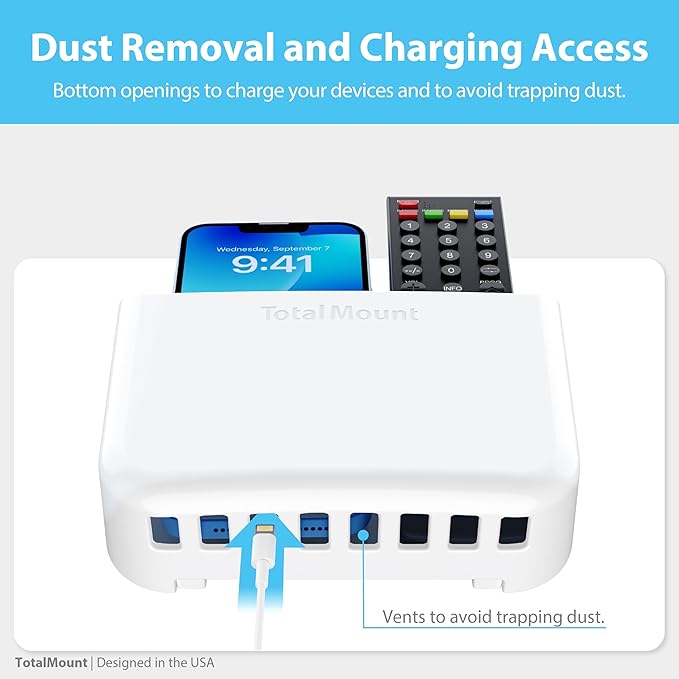 TotalMount Hole-Free Remote Holder – Eliminates Need to Drill Holes in Your Wall - Image 7