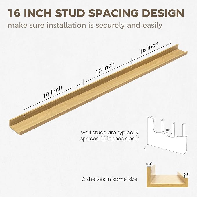 Axeman Oak Floating Shelves - Image 3