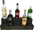 Tiered Bottle Shelf | 2 Tier Liquor Bottle Display | Bar Organization | 30" by Unknown