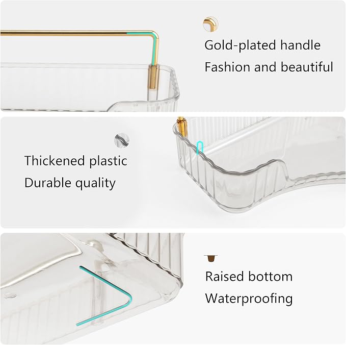 YCIA&DONE Corner Bathroom Counter Organizer, Makeup Organizer - Image 3