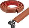 HARFINGTON 6ft Cord Cover Floor W0.6 x H0.33 Inner Channel PVC Hide Extension by HARFINGTON