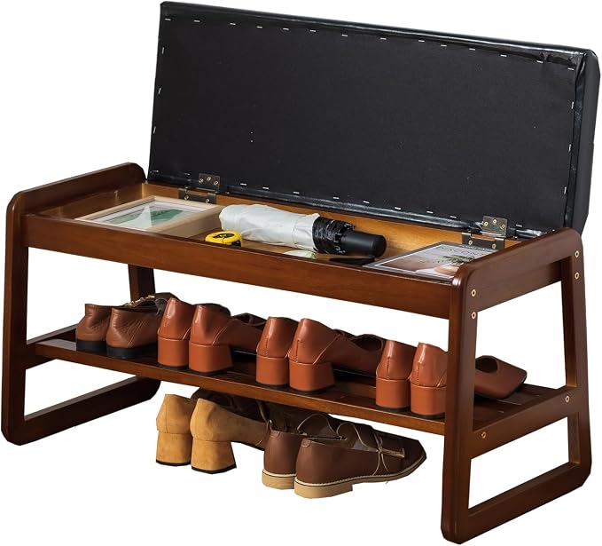 latifolia Shoe Rack Bench, Entryway Shoe Bench by Latifolia
