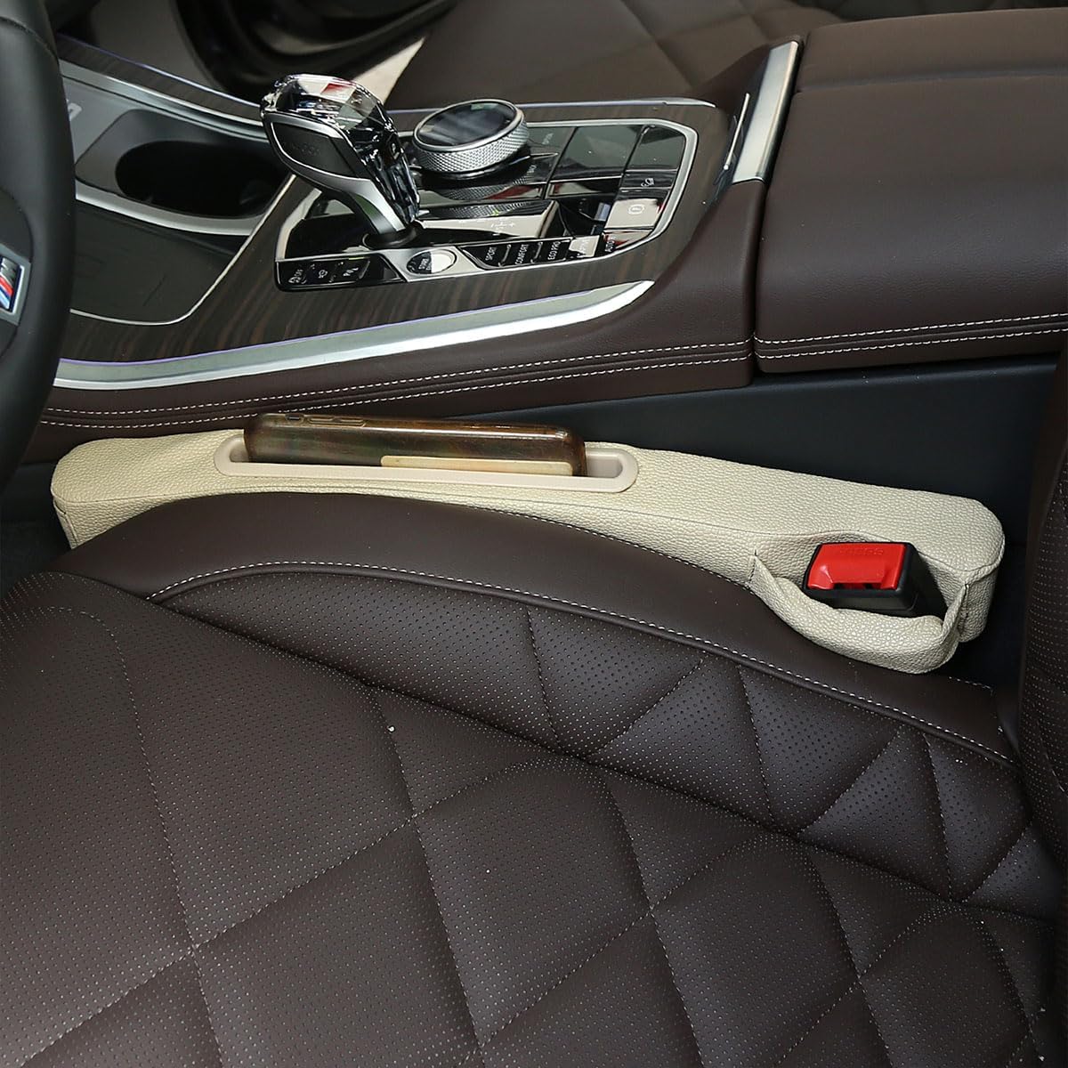 2 Pack Car Seat Gap Filler Organizer for Driver Side and Passenger