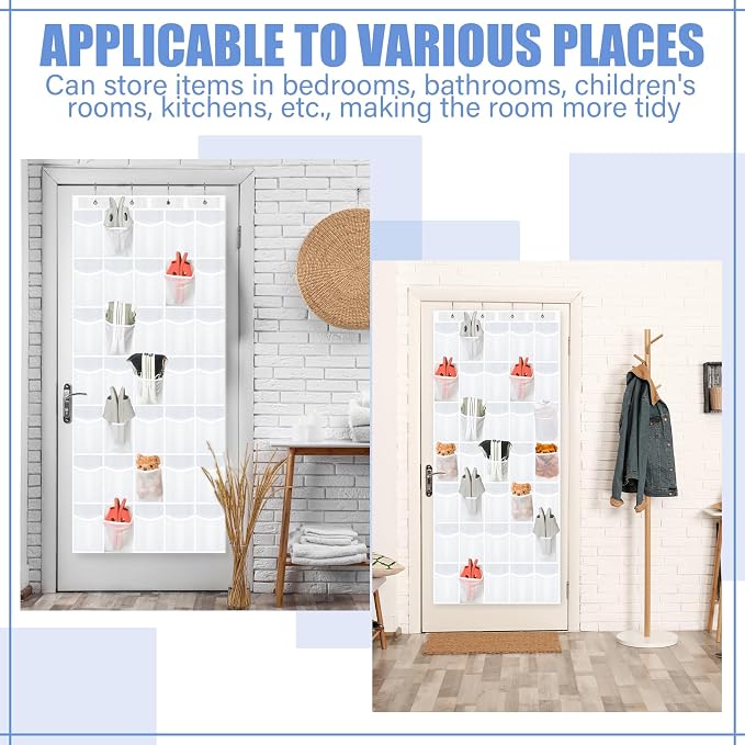 Windyun 2 Pcs 70 Large over The Door Shoe Organizer Hanging Shoe Rack - Image 5