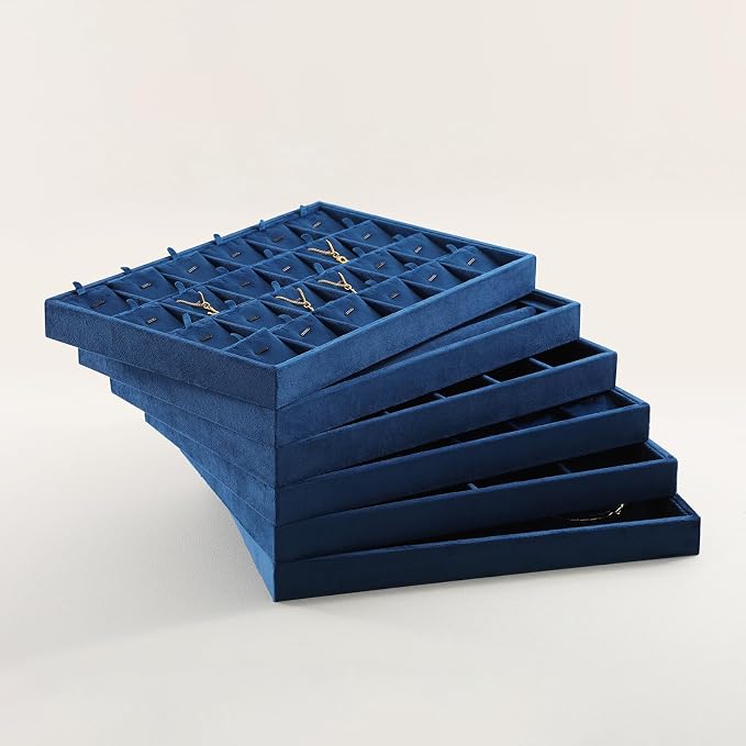 Earring Organizer Tray, Velvet Jewelry Trays，Premium Rock Organizer, Luxury - Image 4
