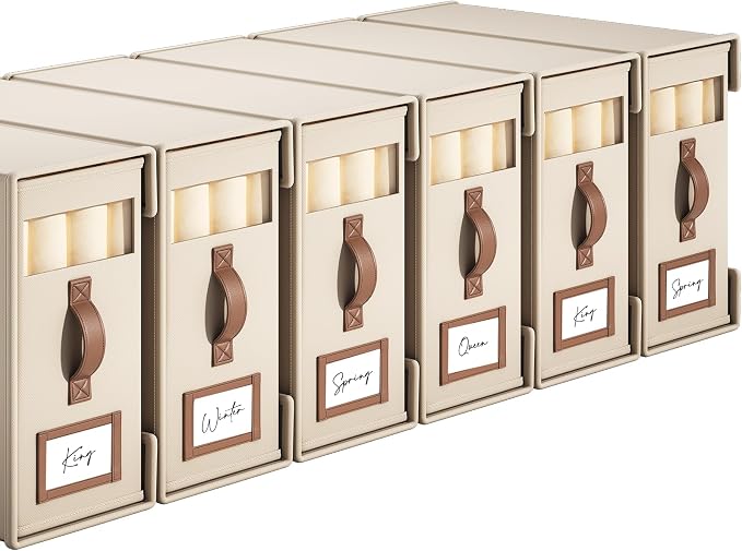 6 Pack Bed Sheet Organizers And Storage by BigPonPon