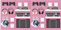 Pegboard Combination Kit, 25.2" x 50.4" Wall Mounted Storage Set by MULSAME