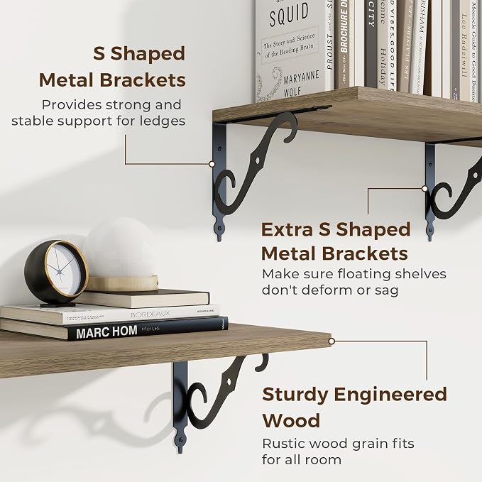 RICHFOCUS 12 Inch Deep Floating Shelves - Image 4