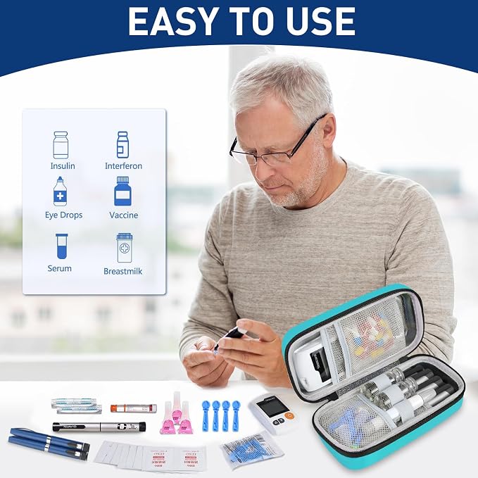 Insulin Cooler Travel Case, Portable Temperature Display Medicine Travel Cooler - Image 6