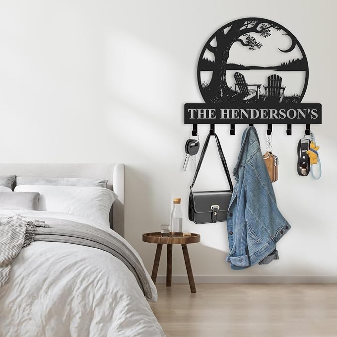 Personalized Metal Key Holder Wall Mount, Key Holder - Image 7