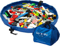 Lay-n-Go 2-in-1 Small Portable Drawstring Toys Storage Organizer and Play Mat by Lay-n-Go
