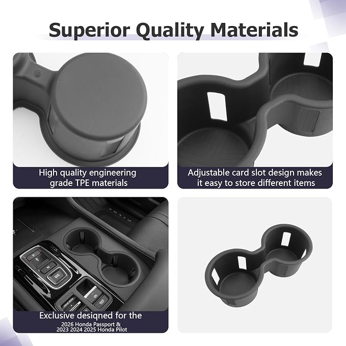 LUWU 2026 Passport Center Console Cup Holder Compatible - Image 5