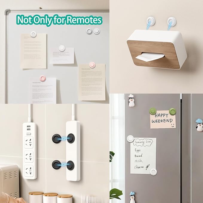 Magnetic Remote Control Holder Wall Mount, 5 Pack TV Remote Holder Wall Mount - Image 7