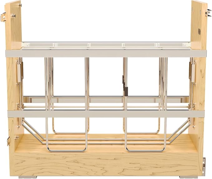 Rev-A-Shelf 5" Pullout Wooden Bakeware Organizer Shelf - Image 3