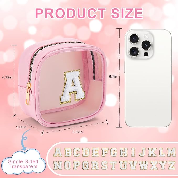 YOOLIFE Mini Makeup Bag | Clear Makeup Bag Toiletry Case | Portable Make Up - Image 3