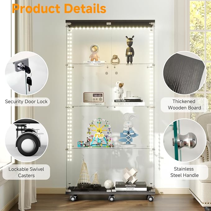 Tempered Glass Display Cabinet - Image 4