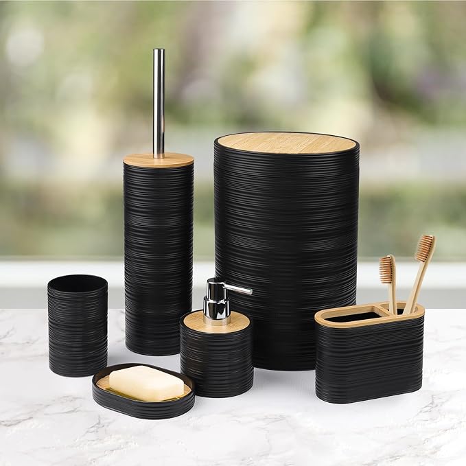CERBIOR Bathroom Accessories Set Bath Ensemble Includes Soap Dispenser - Image 7