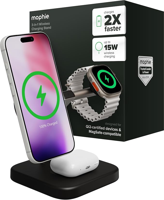 Mophie 3-in-1 Wireless Charging Stand by mophie
