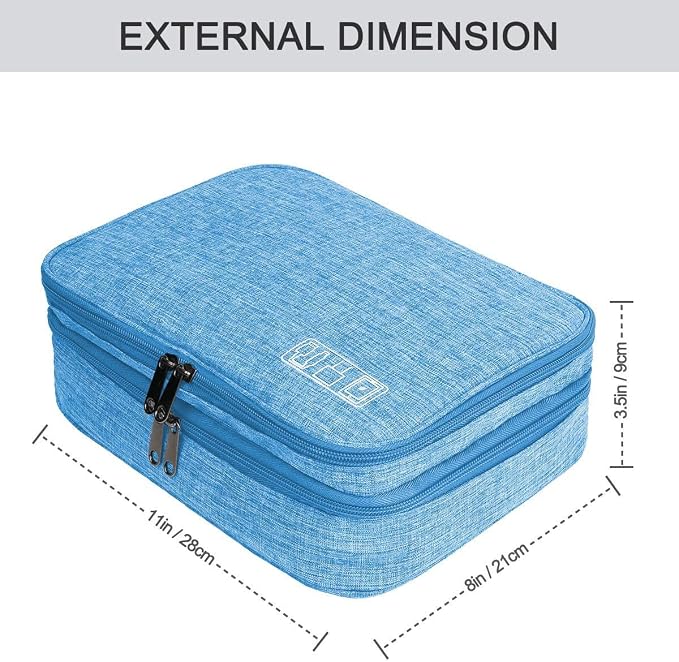 Electronics Organizer, Jelly Comb Electronic Accessories Cable Organizer Bag - Image 6