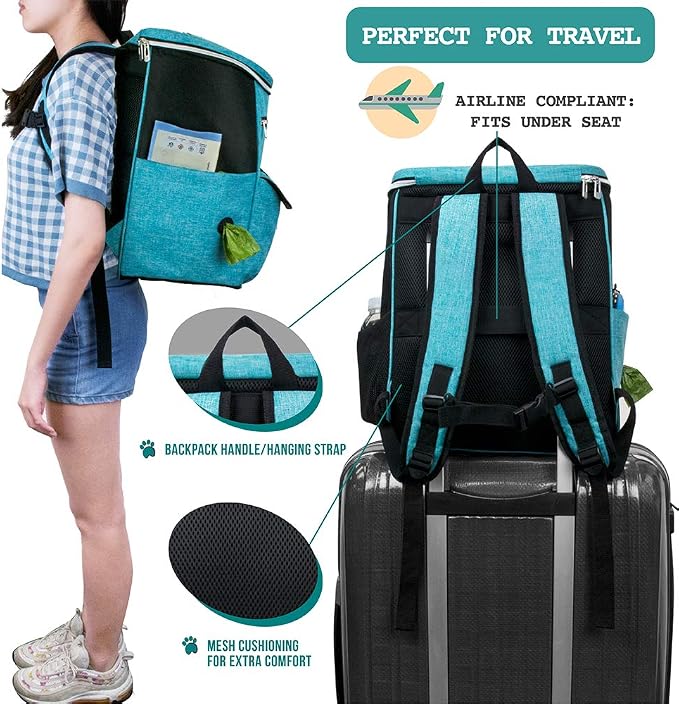 PetAmi Dog Travel Bag Backpack, Airline Approved Dog Bags - Image 5