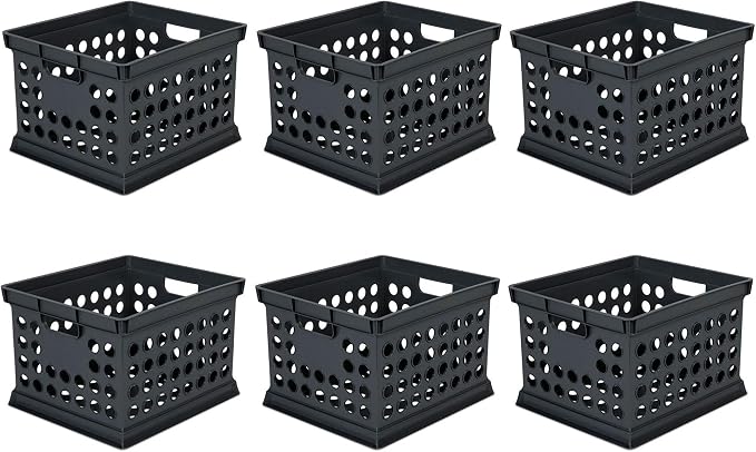 Sterilite Stackable Plastic Storage Crate Bin Organizer File Box by Sterilite