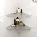 FerdY 2-Pack 10" Brushed Nickel Recessed Corner Shower Shelf, by FerdY