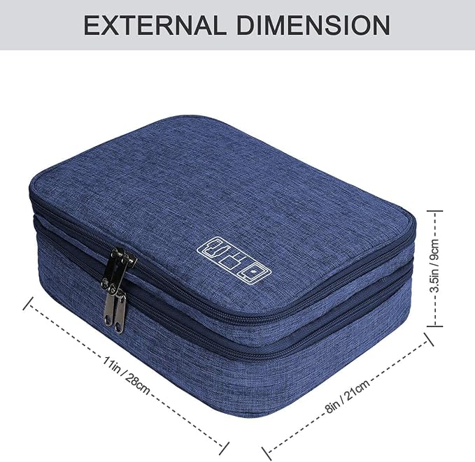 Electronics Organizer, Jelly Comb Electronic Accessories Cable Organizer Bag - Image 6