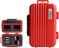 LYNCA 24 Slots Camera Memory Card Case Holder Water-Resistant Anti-Shock SD by LYNCA