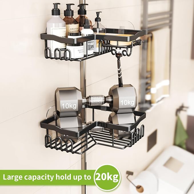Corner Shower Caddy with Soap Holder, 2 Pack Stainless Steel Corner Shower - Image 3