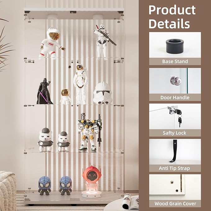 Beauty4U Glass Display Cabinet - Image 4