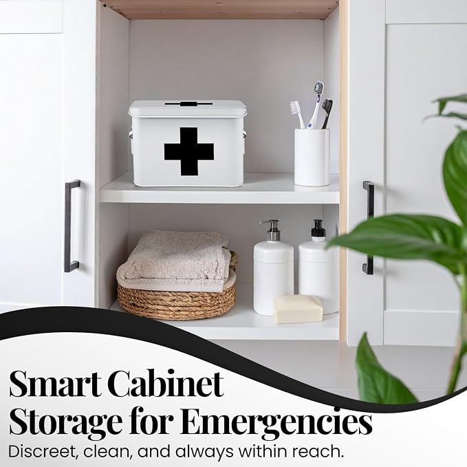 Flexzion First Aid Medicine Box Supplies Kit Organizer - Image 3