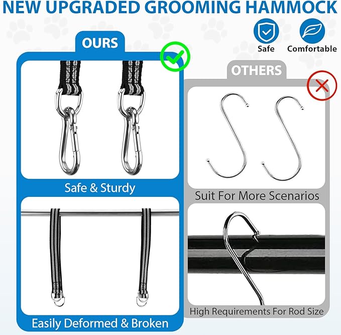 Pet Grooming Hammock Harness for Medium/Large Dogs Nail Trimming, Dog Sling for - Image 3