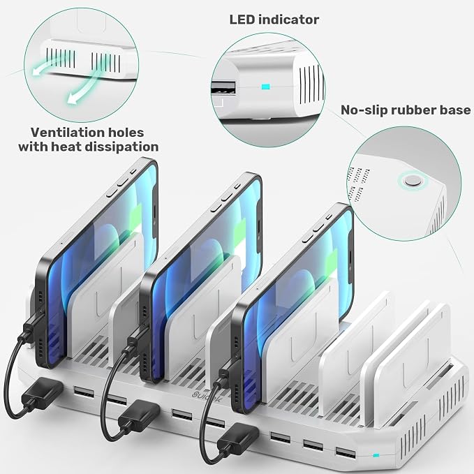 60W 10 Ports USB Charging Station - Image 7