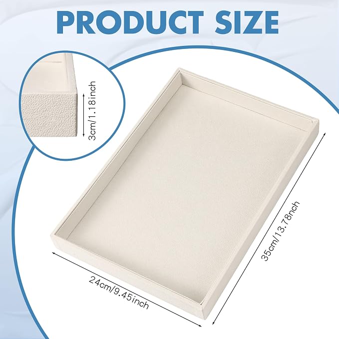 Quelay Stackable Jewelry Tray Jewelry Organizer Tray Showcase Display Empty - Image 2