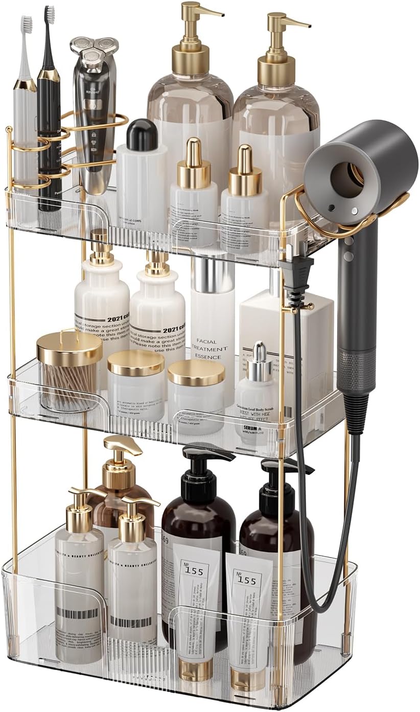 YCIA&DONE Luxury Bathroom Counter Organizer, Large Makeup Organizer