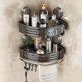 VOLPONE Corner Shower Caddy Suction Cup Shower Shelf Corner No Drilling by VOLPONE