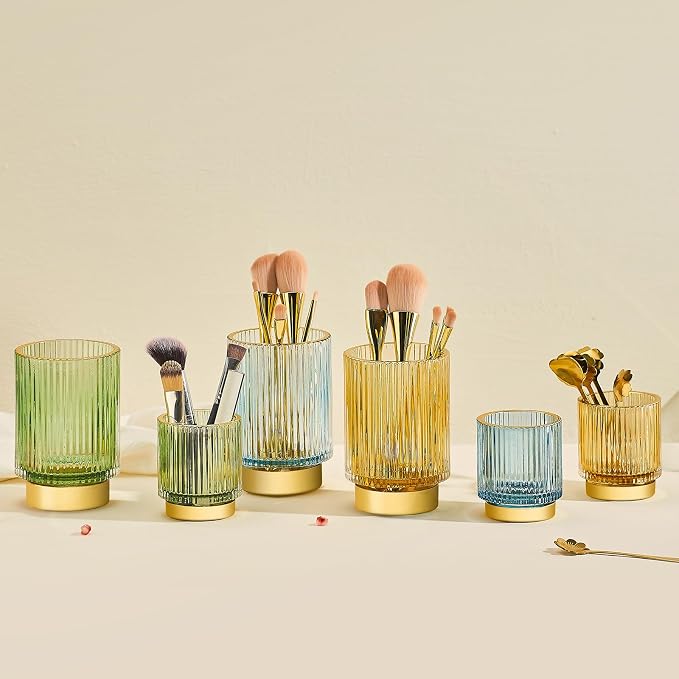 Makeup Brush Holder Organizer, Toothbrush Holders, Desk Pen Pencil Holder - Image 4