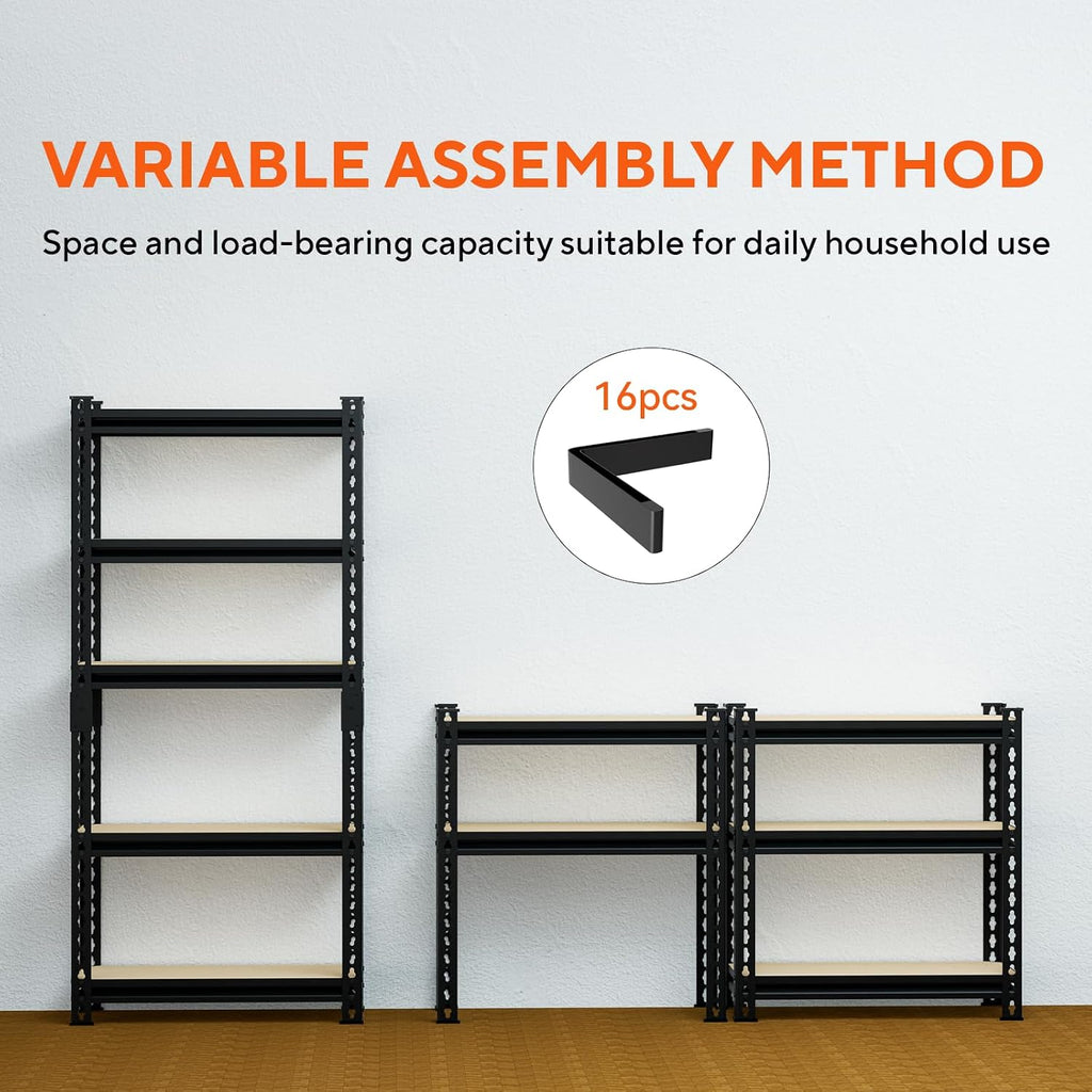 Garage Shelving 5 Tier Adjustable Metal Storage Shelves, Heavy Duty