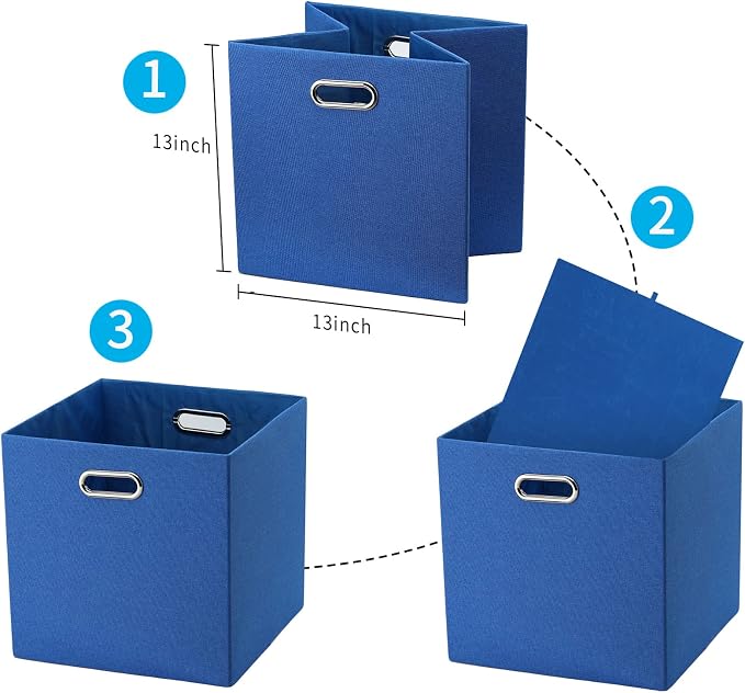 Cube Storage Bins 11×11 Linen Foldable Box - Image 4