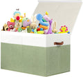 Large Toy Storage Box with Lid, Sturdy Toys Storage Chest Bin Organizer Basket by Gowee