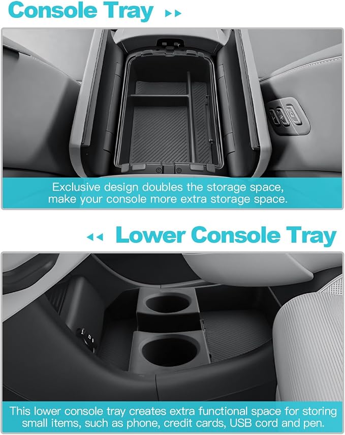 CDEFG 3Pcs Center Console Organizers - Image 4